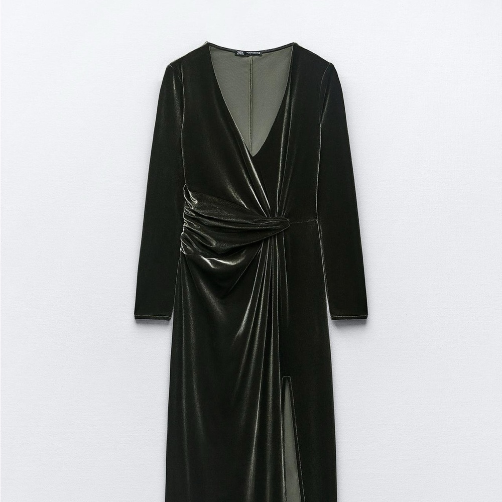 Zara Velvet Midi Dress